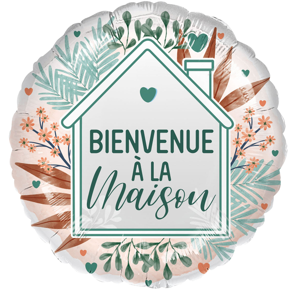 Ballon Hélium Rond Bienvenue à la Maison – Retour de Maternité et Crémaillère