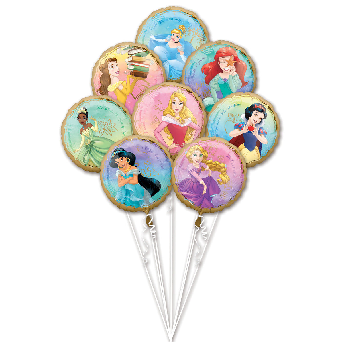 Bouquet de Ballons Hélium Princesses Disney – Anniversaire Fille