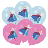 Ballons Latex La Reine des Neiges x6 – Anniversaire Fille