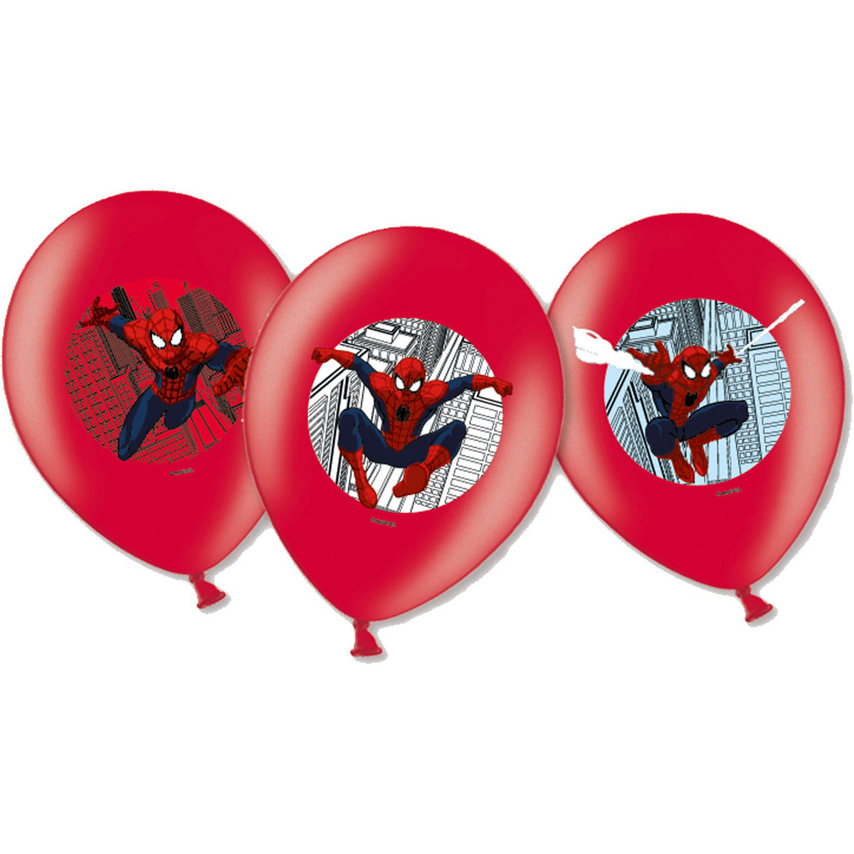 Ballons Latex Spider-Man x6 – Anniversaire Super-Héros