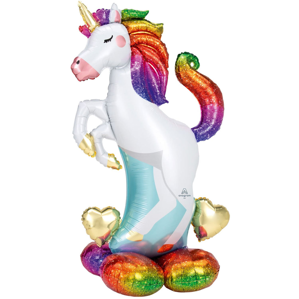 Ballon à Air Licorne Cabrée 139 cm Debout – Anniversaire Fille