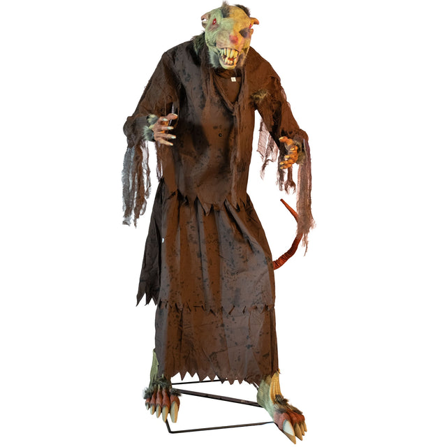Automate Halloween Rat Mutant Mortel 155 cm Animatronique – Restaurant, Hôtel et Soirée