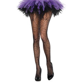 Collant Toile d'Araignée Noir – Halloween et Soirée Gothique