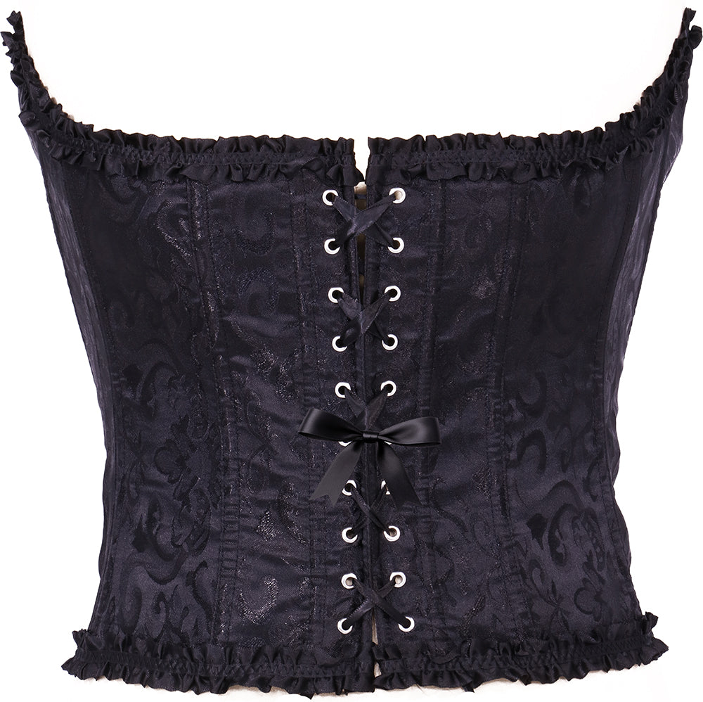 Corset Relief Noir Adulte – Marquise et Soirée Costumée