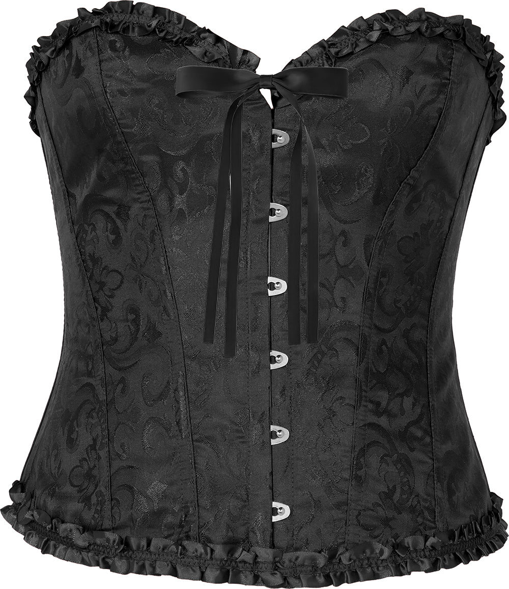 Corset Relief Noir Adulte – Marquise et Soirée Costumée
