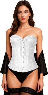 Corset Blanc Adulte – Marquise et Soirée Costumée