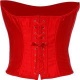 Corset Lisse Rouge Adulte – Marquise et Soirée Costumée