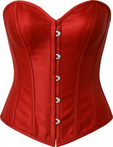 Corset Lisse Rouge Adulte – Marquise et Soirée Costumée