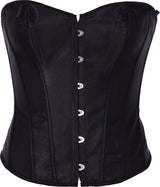 Corset Lisse Noir Adulte – Marquise et Soirée Costumée