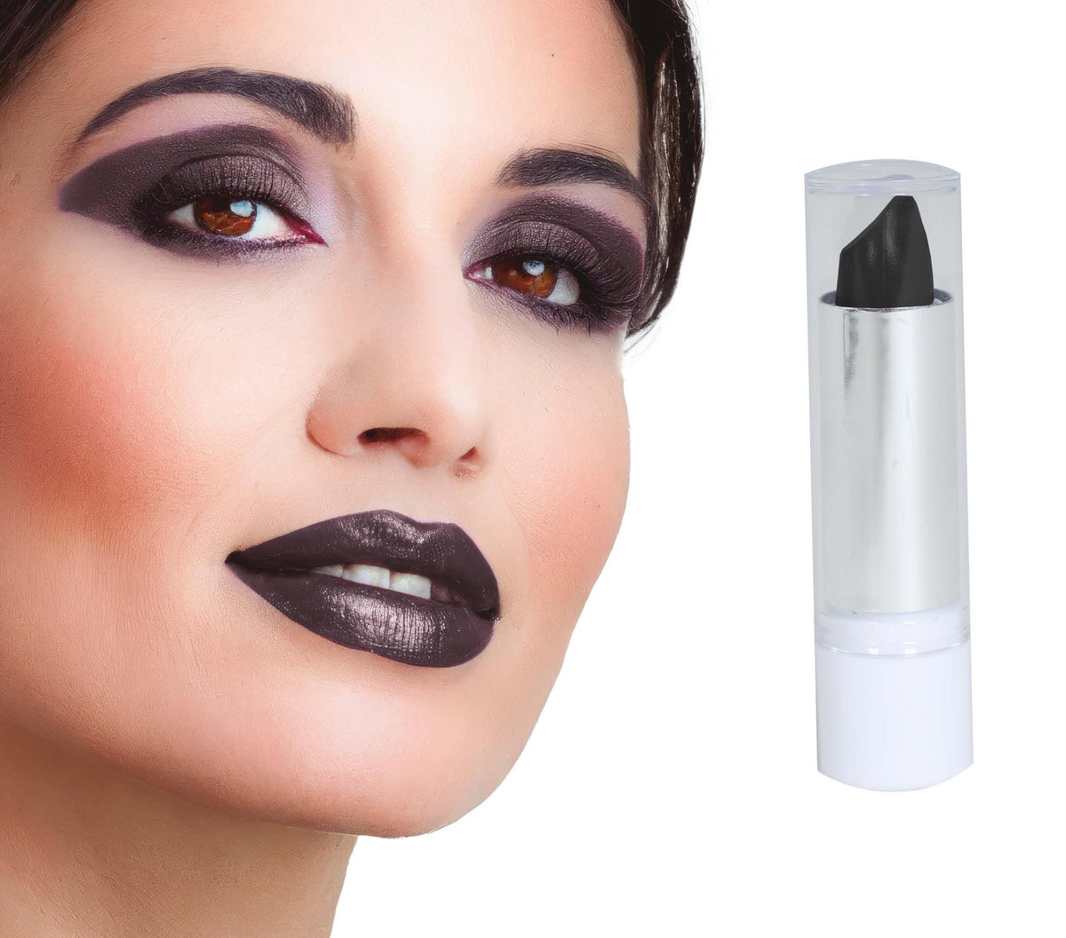 Rouge à Lèvres Noir Adulte – Maquillage Halloween