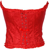 Corset Relief Rouge Adulte – Halloween et Soirée Costumée