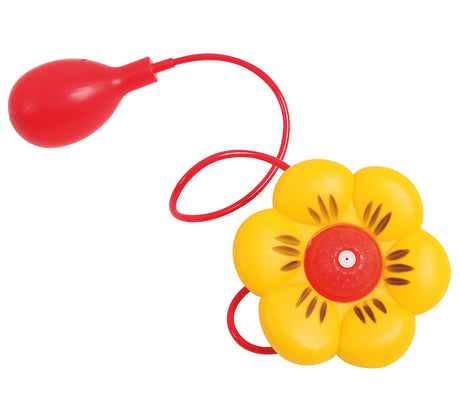 Fleur à eau clown - Rouge et jaune - 12 cm - PVC