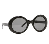 1960s-style black PVC sunglasses - Party accessory