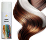 White hair spray 125ml for Halloween costumes and party makeup, suitable for standard users, packaged in a metal and PVC container.