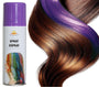 Lilac hair spray 125ml for Halloween costumes and witch party makeup, suitable for standard users, in a metal and PVC bottle.