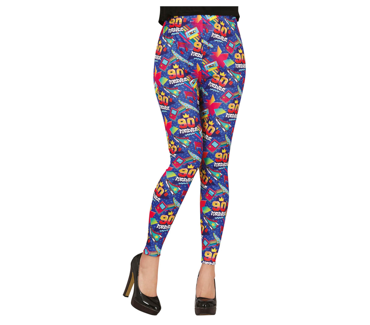Adult multicoloured 90s leggings - Size M - Festive look