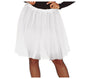 White polyester adult women's tutu, 60 cm length, dance accessory, ideal for costumes and performances.