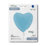 Ballon cœur mat - 14" - Gonflage Hélium en boutique