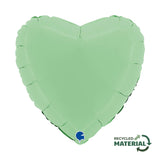 Ballon cœur mat - 14" - Gonflage Hélium en boutique