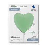 Ballon cœur mat - 14" - Gonflage Hélium en boutique