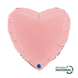 Ballon cœur mat - 14" - Gonflage Hélium en boutique