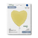 Ballon cœur mat - 14" - Gonflage Hélium en boutique