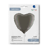 Ballon cœur - Effet holographique arc-en-ciel - 36 cm - Gonflage Hélium en boutique