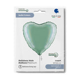 Ballon cœur - Effet holographique arc-en-ciel - 36 cm - Gonflage Hélium en boutique