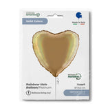 Ballon cœur - Effet holographique arc-en-ciel - 36 cm - Gonflage Hélium en boutique