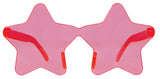 Pink star PVC glasses - Adult