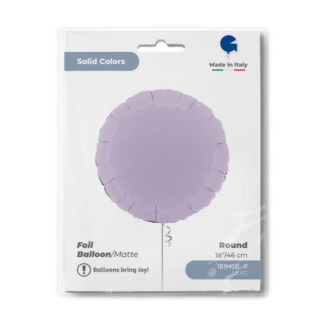 Ballon rond mat - 14" - Gonflage Hélium en boutique