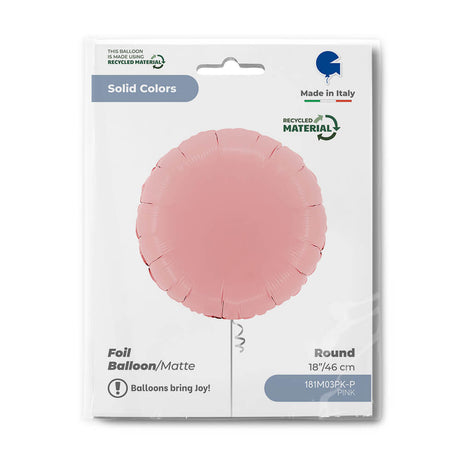 Ballon rond mat - 14" - Gonflage Hélium en boutique