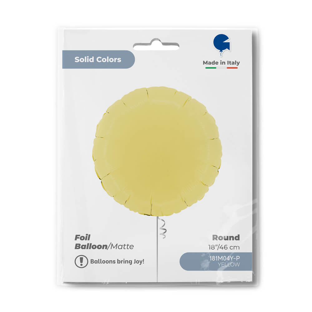 Ballon rond mat - 14" - Gonflage Hélium en boutique