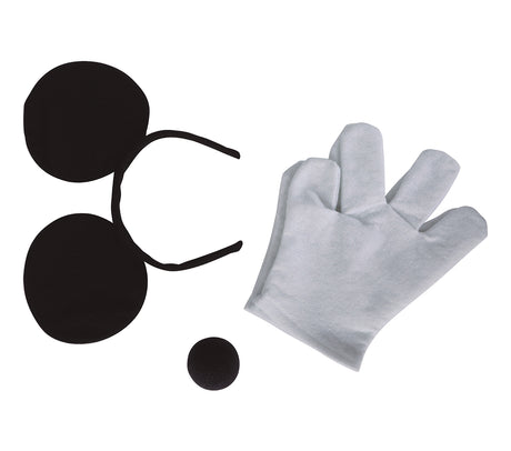 Déguisement souris adulte - Noir et blanc - Polyester