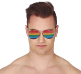 Multicolor aviator sunglasses in metal and PVC - Rainbow