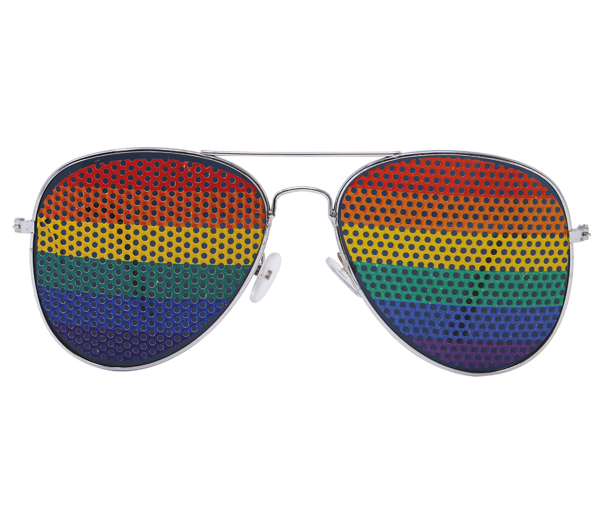 Multicolor aviator sunglasses in metal and PVC - Rainbow
