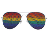 Multicolor aviator sunglasses in metal and PVC - Rainbow