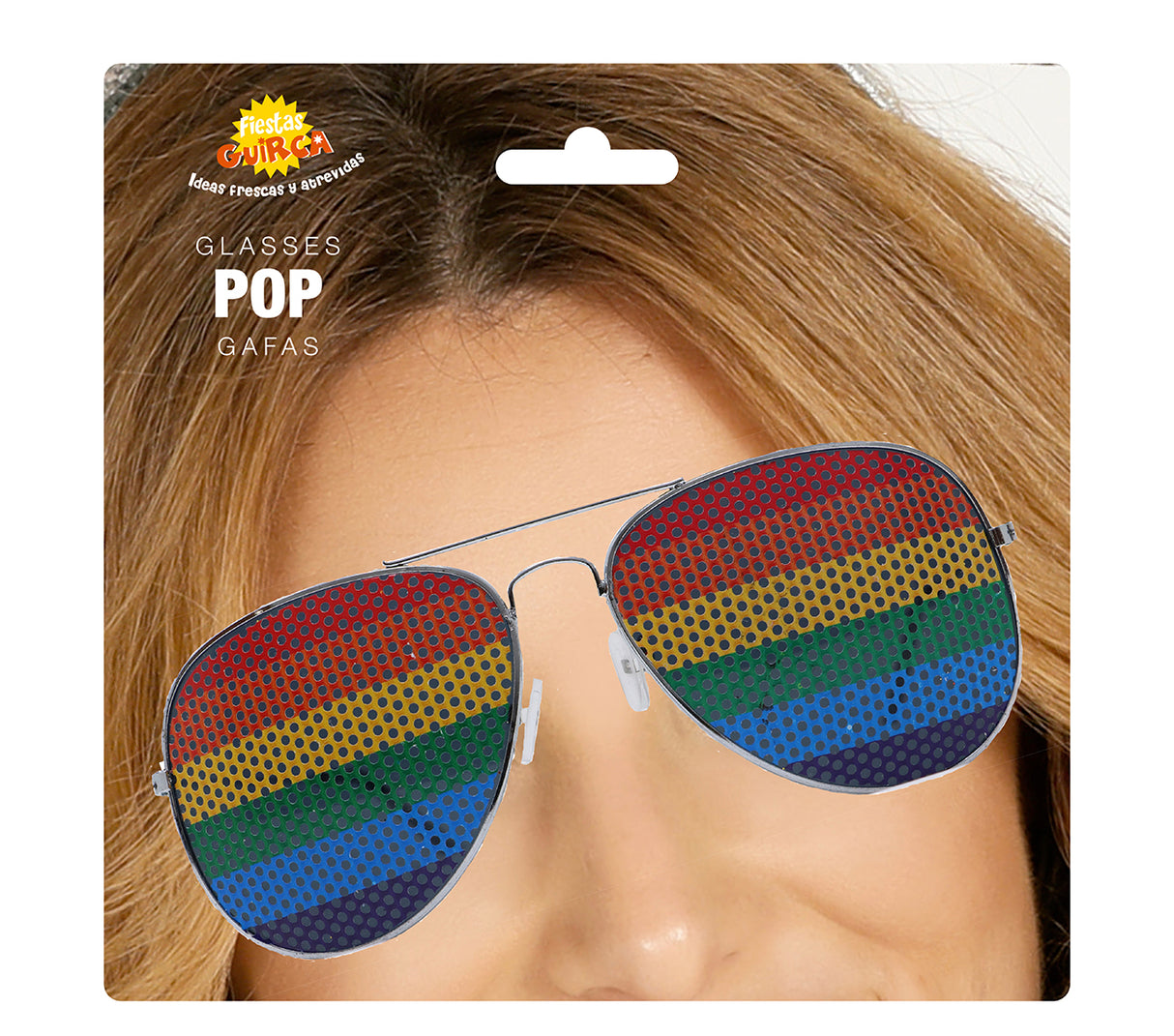 Multicolor aviator sunglasses in metal and PVC - Rainbow