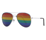 Multicolor aviator sunglasses in metal and PVC - Rainbow