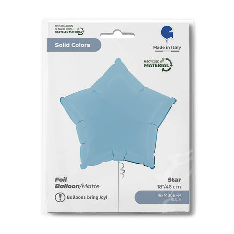 Ballon étoile mat - 43 cm - Gonflage Hélium en boutique