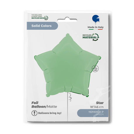 Ballon étoile mat - 43 cm - Gonflage Hélium en boutique