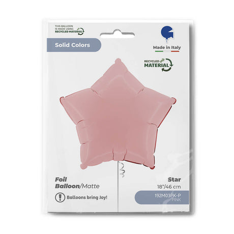 Ballon étoile mat - 43 cm - Gonflage Hélium en boutique