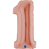 Ballon chiffre - Rose gold - 40" - Gonflage Hélium en boutique