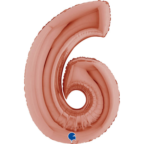 Ballon chiffre - Rose gold - 40" - Gonflage Hélium en boutique