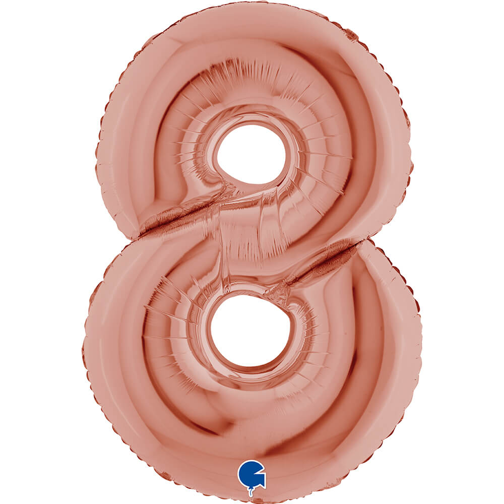 Ballon chiffre - Rose gold - 40" - Gonflage Hélium en boutique
