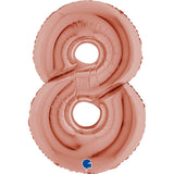 Ballon chiffre - Rose gold - 40" - Gonflage Hélium en boutique