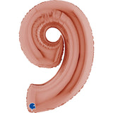 Ballon chiffre - Rose gold - 40" - Gonflage Hélium en boutique