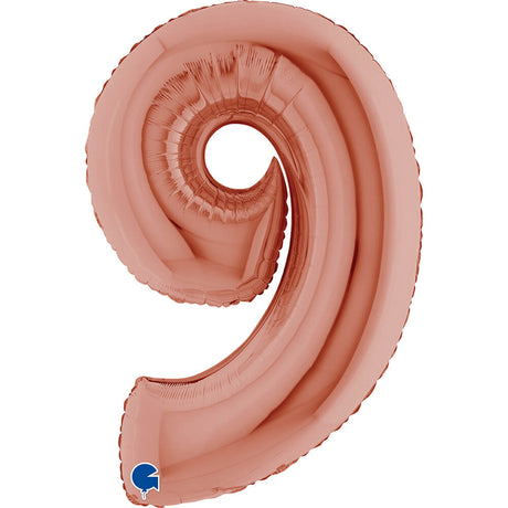Ballon chiffre - Rose gold - 40" - Gonflage Hélium en boutique