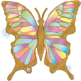 Ballon papillon opale - 24" - Gonflage Hélium en boutique
