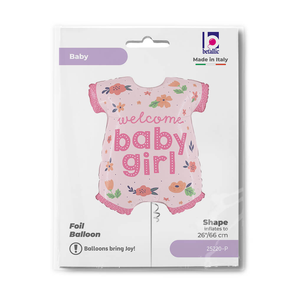 Ballon baby girl - Rose - 26" - Gonflage Hélium en boutique